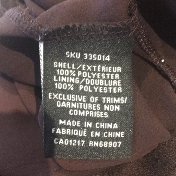 Le Chateau Brown lace v-neck tank top size XL - Picture 7 of 9